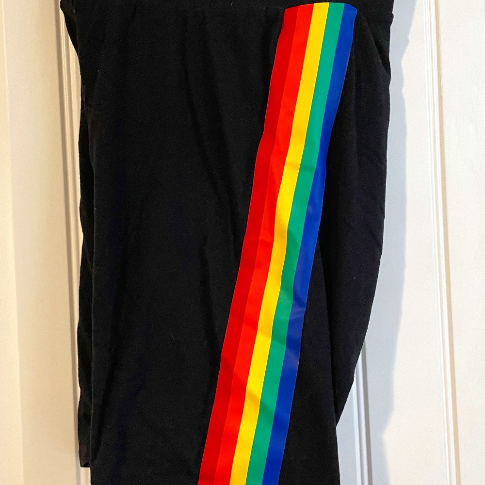 Pride Rainbow Striped Bike-shorts